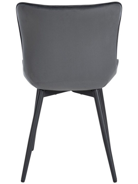 Stol Largo fløjl, mørkegrå