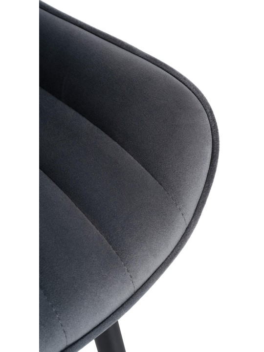 Stol Largo fløjl, mørkegrå