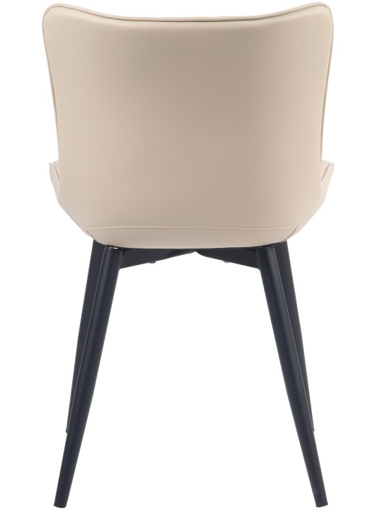 Stol Brady imiteret læder, creme