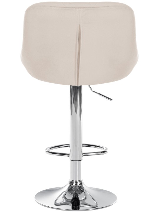 Barstol Lazio fløjlskrom, creme