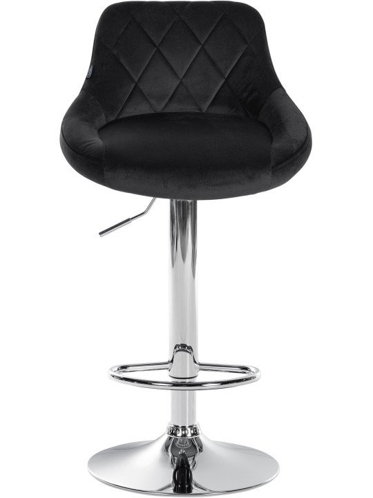 Barstol Lazio fløjlskrom, sort