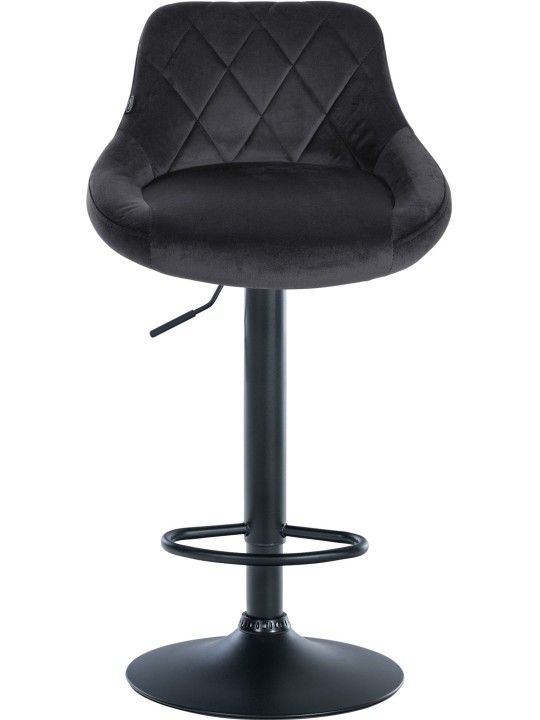 Barstol Lazio fløjl, mørkegrå