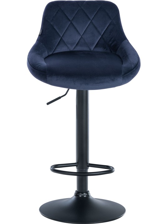 Barstol Lazio fløjl, blå
