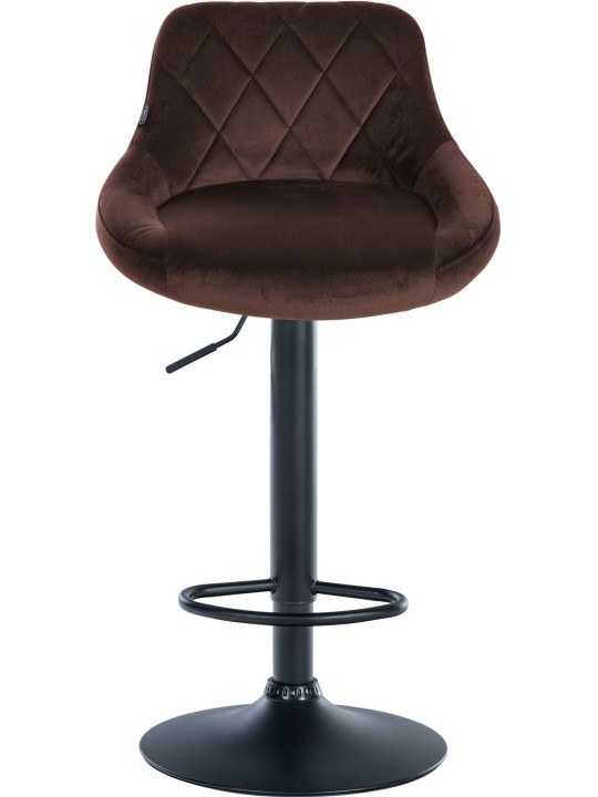 Barstol Lazio fløjl, brun