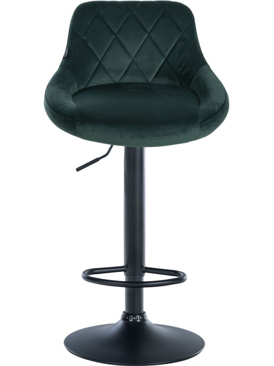 Barstol Lazio fløjl, mørkegrøn