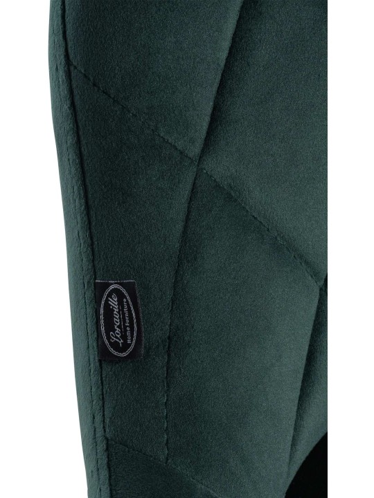 Barstol Lazio fløjl, mørkegrøn