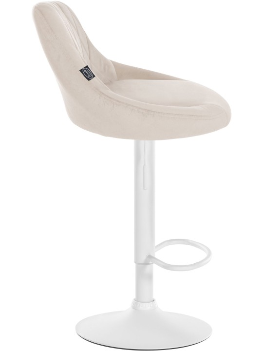 Barstol Lazio fløjl, creme