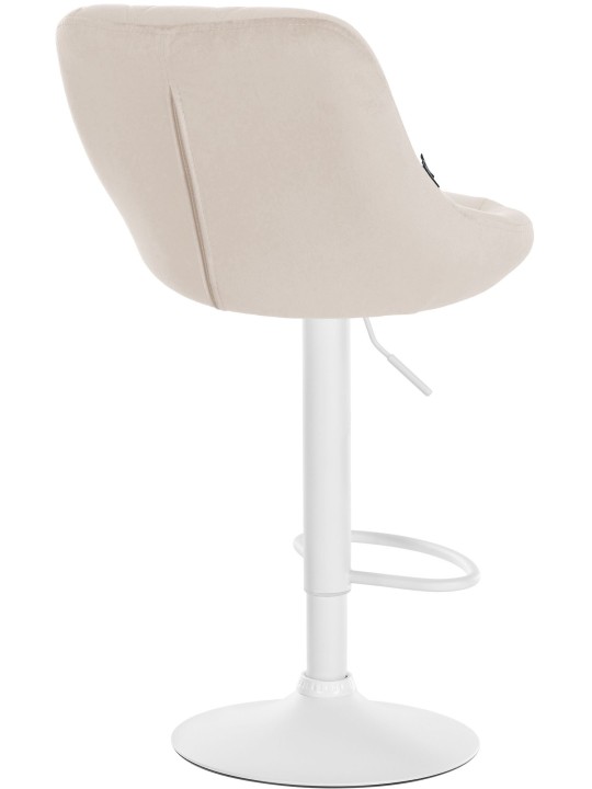 Barstol Lazio fløjl, creme