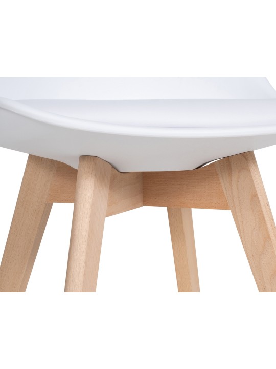 Sæt med 6 Ramsey spisestuestole, hvid Sæt med 6 Ramsey spisestuestole, hvid