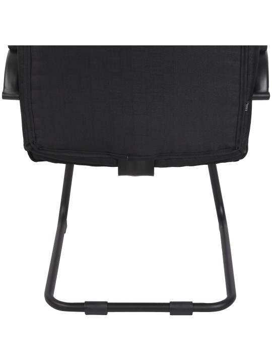 Sæt med 2 stole Attila stof, sort/sort