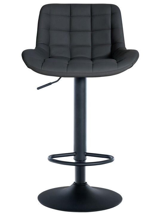 Sæt med 2 barstole Tover imiteret læder, sort