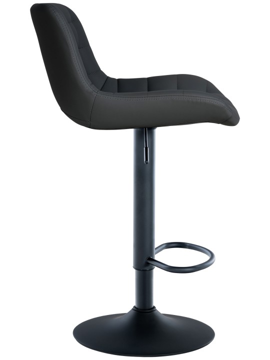 Sæt med 2 barstole Tover imiteret læder, sort