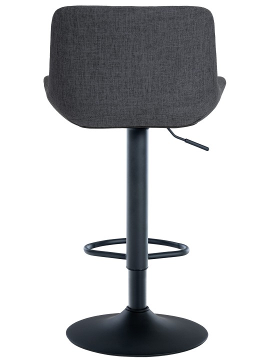 Sæt med 2 barstole Tover stof, sort Sæt med 2 barstole Tover stof, sort