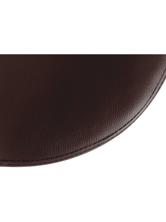 Barstol Ponte imiteret læder krom, brun