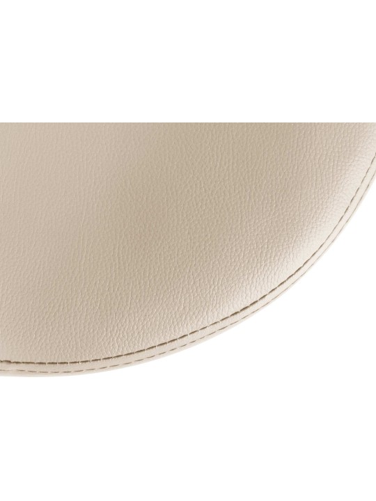 Barstol Ponte imiteret læder krom, creme