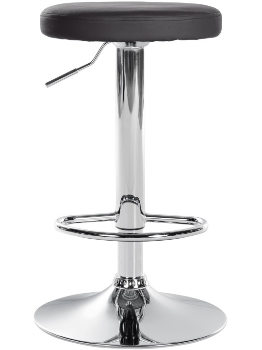 Barstol Ponte imiteret læder krom, sort Barstol Ponte imiteret læder krom, sort