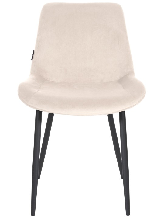 Spisestuestol Victoria fløjl, creme