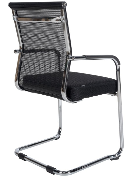 Sæt med 2 besøgsstole Denny, krom