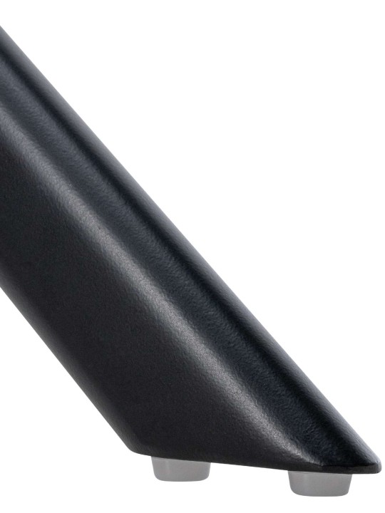 Swing fløjl spisestuestol, sort