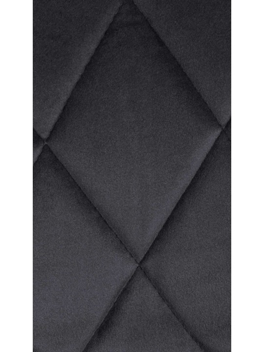 Barstol Lazio fløjlskrom, mørkegrå