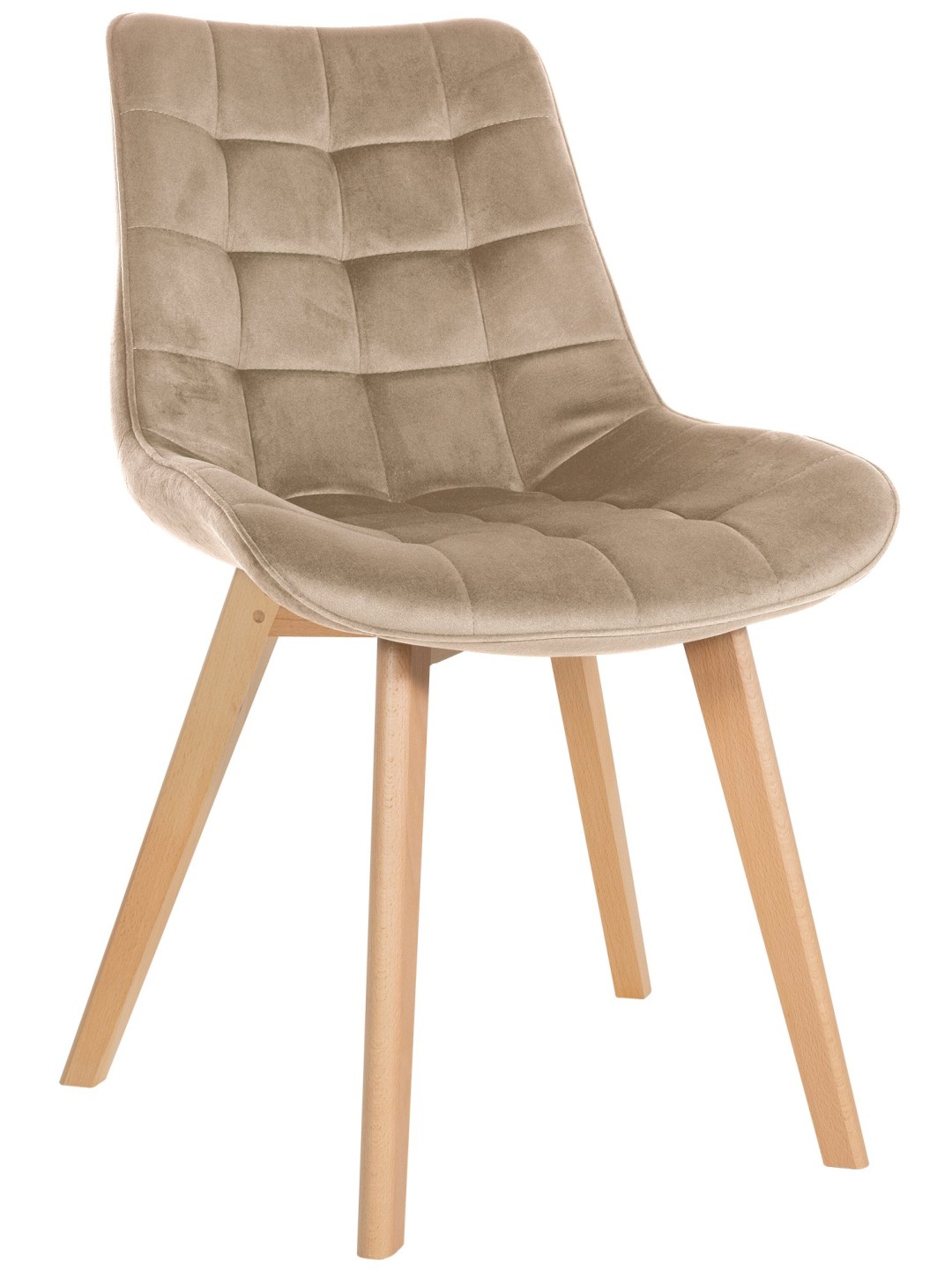 Stol Brook fløjl, brun