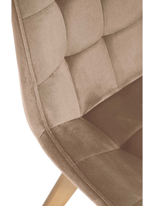 Stol Brook fløjl, brun