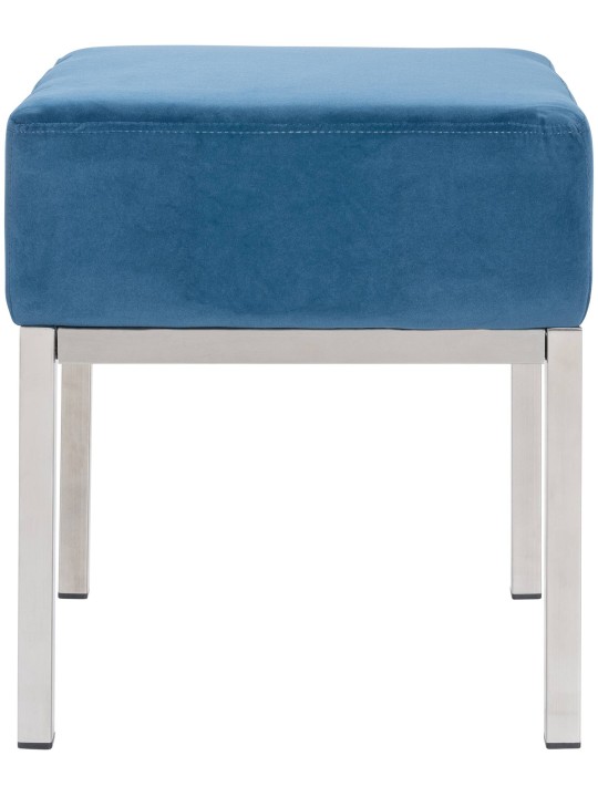 Taburet Lamega fløjl, blå