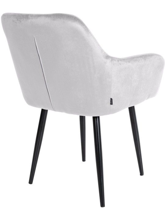 Stanley spisestuestol i fløjl, grå Stanley spisestuestol i fløjl, grå