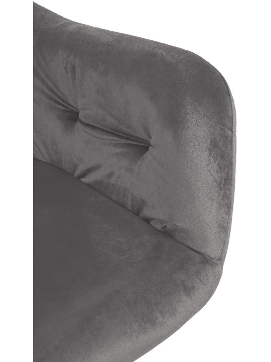 Stanley spisestuestol i fløjl, mørkegrå