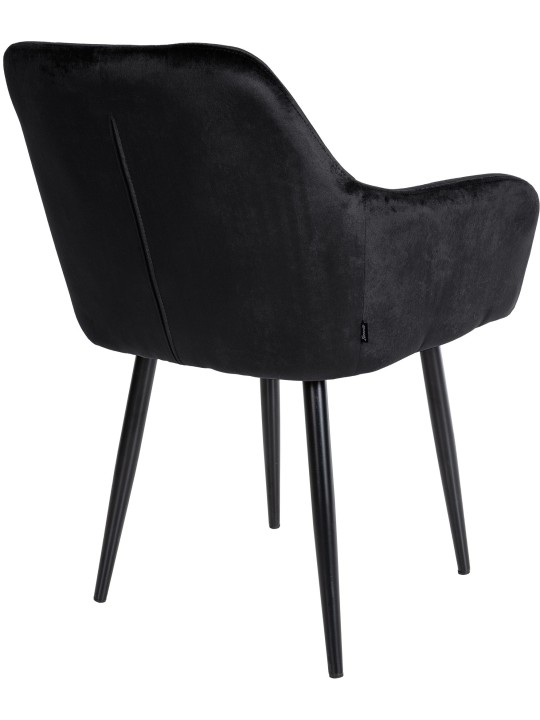 Stanley spisestuestol i fløjl, sort