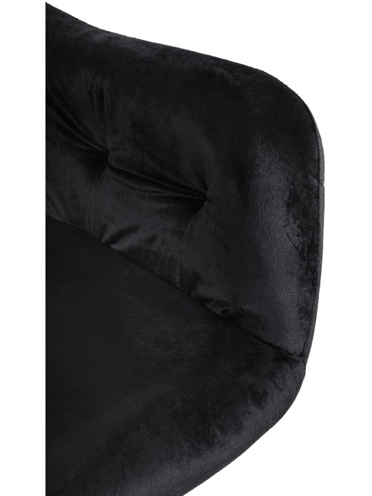 Stanley spisestuestol i fløjl, sort