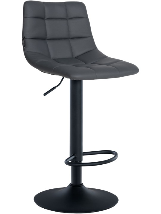 Sæt med 2 barstole Jerry imiteret læder, grå Sæt med 2 barstole Jerry imiteret læder, grå