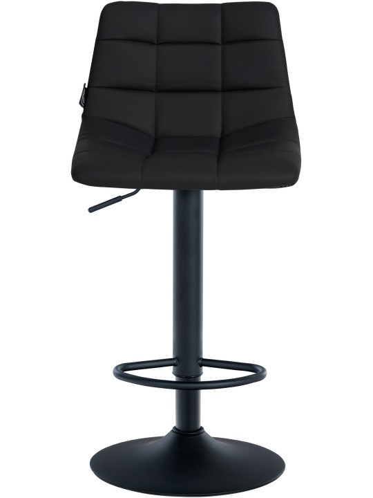 Sæt med 2 barstole Jerry imiteret læder, sort