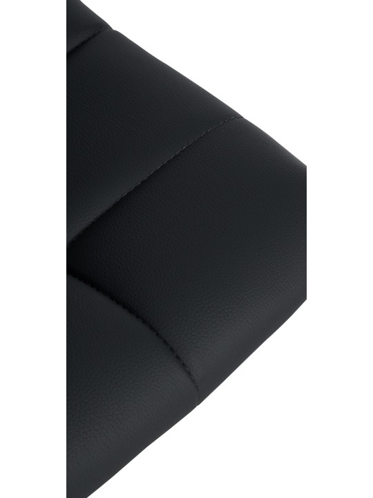 Sæt med 2 barstole Jerry imiteret læder, sort