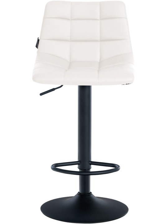 Sæt med 2 barstole Jerry imiteret læder, hvid