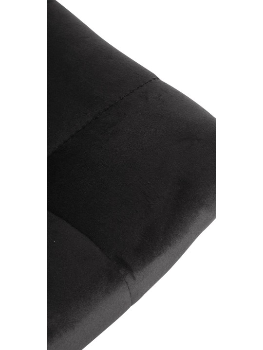 Sæt med 2 barstole Jerry velour chrome, sort Sæt med 2 barstole Jerry velour chrome, sort