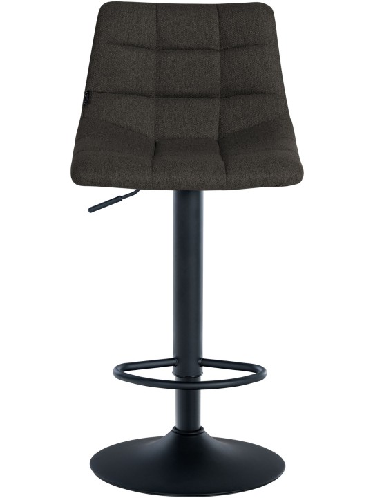 Sæt med 2 barstole Jerry stof, mørkegrå