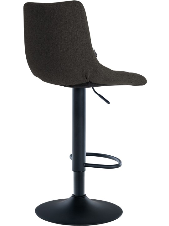 Sæt med 2 barstole Jerry stof, mørkegrå