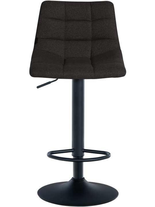 Sæt med 2 barstole Jerry stof, sort