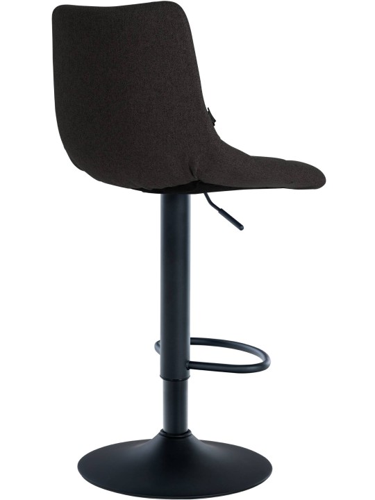 Sæt med 2 barstole Jerry stof, sort