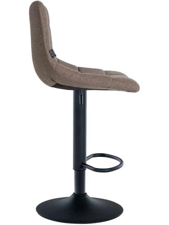 Sæt med 2 barstole Jerry stof, taupe