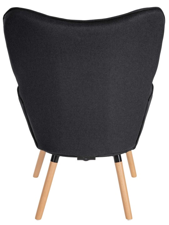 Lænestol Garding stof, sort