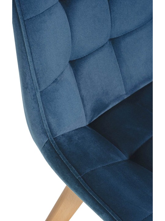 Sæt med 2 stole Brook velvet, blå Sæt med 2 stole Brook velvet, blå