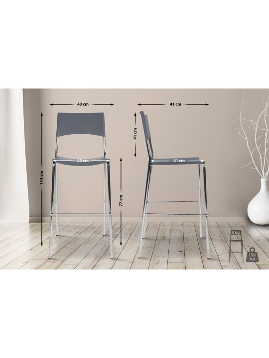 Barstol Genova, grå Barstol Genova, grå