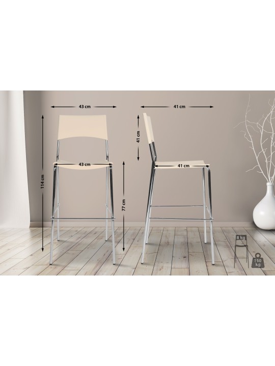 Barstol Genova, creme