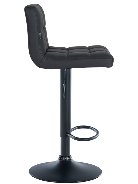 Barstol Feni imiteret læder, sort