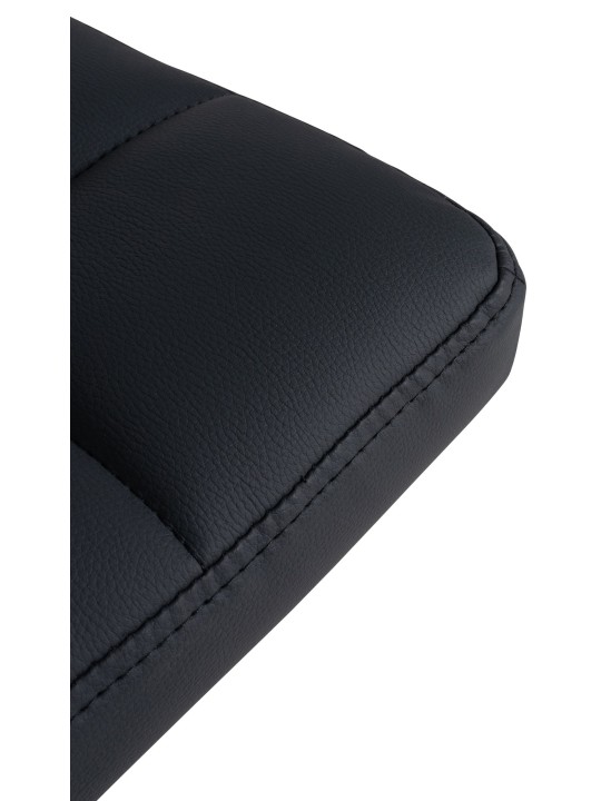 Barstol Feni imiteret læder, sort