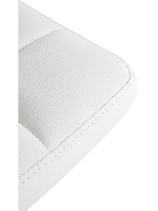 Sæt med 2 barstole Feni imiteret læder, hvid