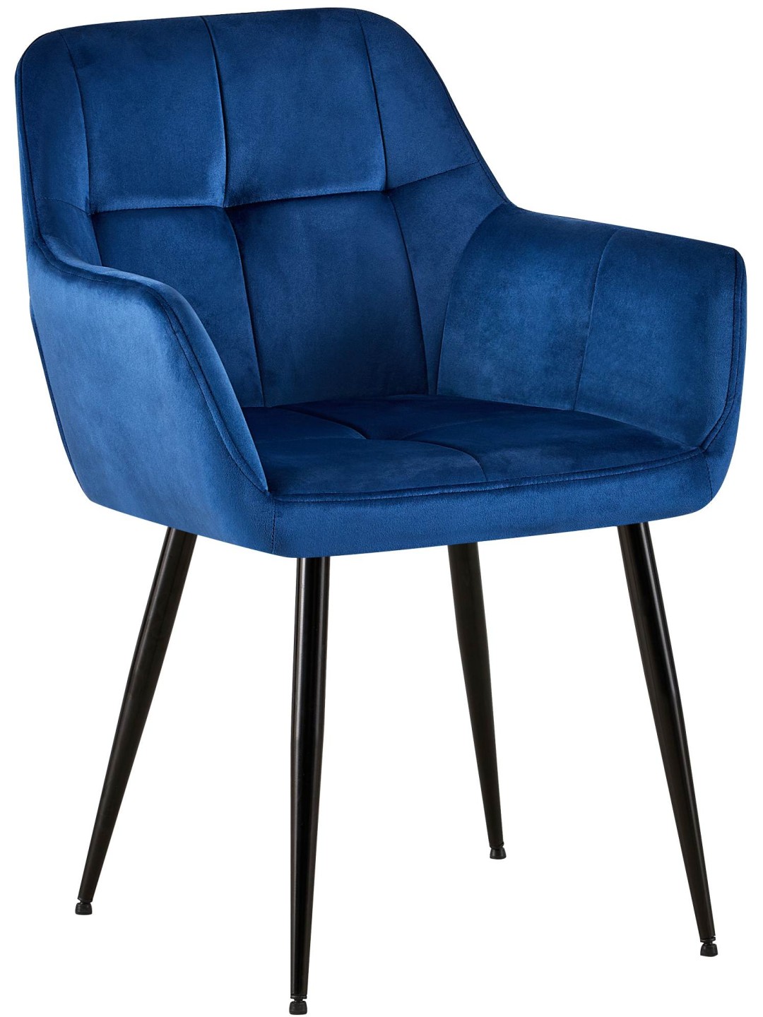 Besøgsstol Emia fløjl, blå
