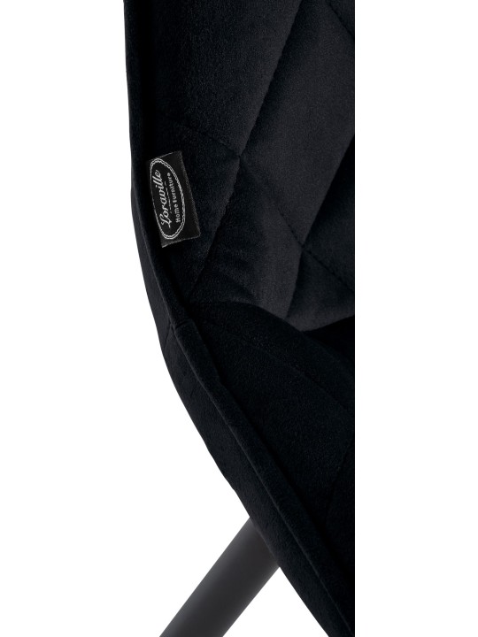 Chair Springs Velvet, sort